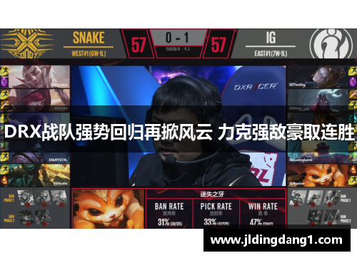 DRX战队强势回归再掀风云 力克强敌豪取连胜 DRX战队强势回归再掀风云 力克强敌豪取连胜